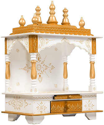 Rajasthani Arts Solid Wood, Engineered Wood Home Temple(Height: 61, Pre-assembled)