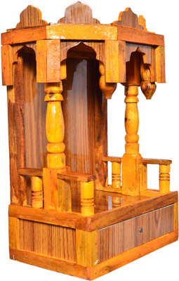 Nivistar Enterprises. Solid Wood Home Temple(Height: 45, DIY(Do-It-Yourself))