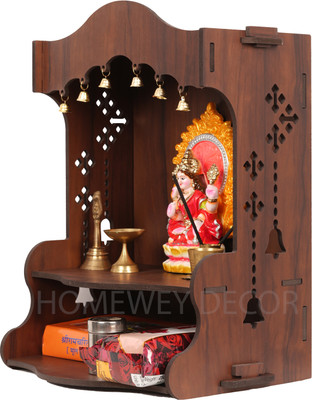homewey decor Home Temple/Home mandir/god Stand for Home/Pooja Stand/Home mandap Engineered Wood Home Temple(Height: 41, DIY(Do-It-Yourself))