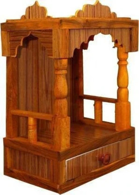 Infinitys Beautiful wooden Plywood Mandir for Pooja Home Decoration Wall Hanging Beautiful Engineered Wood Home Temple (Height: 45, Pre-assembled). Engineered Wood Home Temple(Height: 45, DIY(Do-It-Yourself))