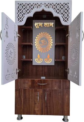 shivoja Ghusnk kssm Engineered Wood Home Temple(Height: 130, Pre-assembled)