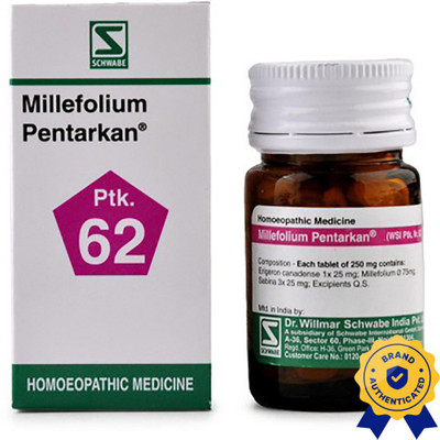 Dr.Willmar Schwabe India Millefolium Pentarkan Ptk 62 Tablets(5 x 20 g)