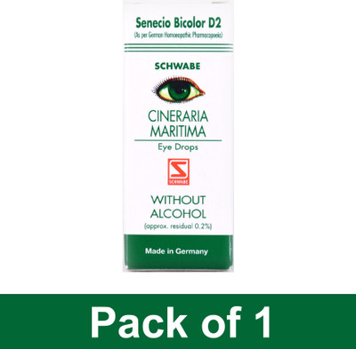 Dr.Willmar Schwabe Germany Cineraria Maritima D2 (Without Alchohol) Eye Drops(10 ml)