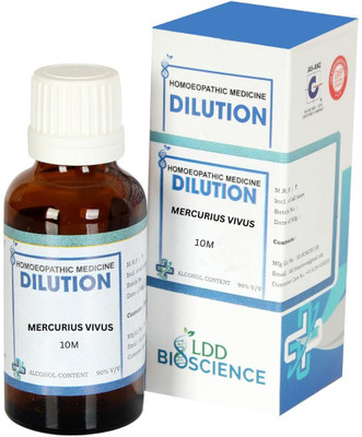 ldd bioscience MERCURIUS VIVUS Dilution 10M CH Liquid(2 x 30 ml)
