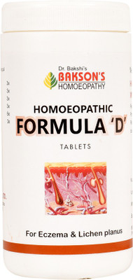 Bakson's Homoeopathy Homoeopathic Formula 'D' Tablets(200 Units)