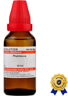Dr.Willmar Schwabe India Phytolacca 30 CH Dilution(3 x 30 ml)