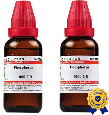 Dr.Willmar Schwabe India Phosphorus 1000 CH Liquid(2 x 30 ml)