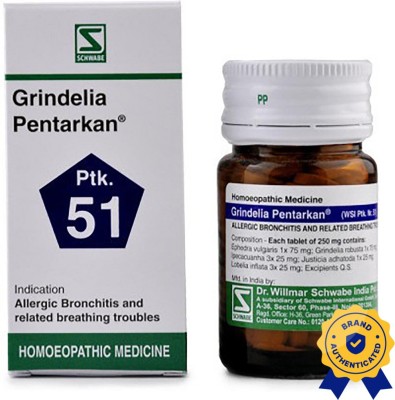 Dr.Willmar Schwabe India Grindelia Pentarkan (Ptk 51) Tablets(20 g)