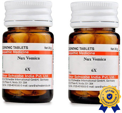 Dr.Willmar Schwabe India Nux Vomica 6X Tablets(2 x 20 g)