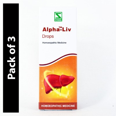 Dr.Willmar Schwabe India Alpha Liv , Drops(3 x 30 ml)