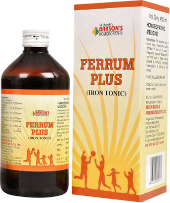 Bakson's Homoeopathy Ferrum Plus Syrup(4 x 450 ml)