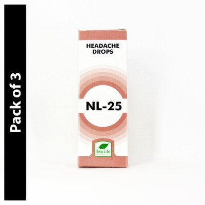 New Life Laboratories NL-25-Headache , Drops(3 x 30 ml)