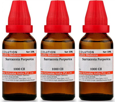 Dr.Willmar Schwabe India Sarracenia Purpurea 1000CH Dilution(3 x 30 ml)