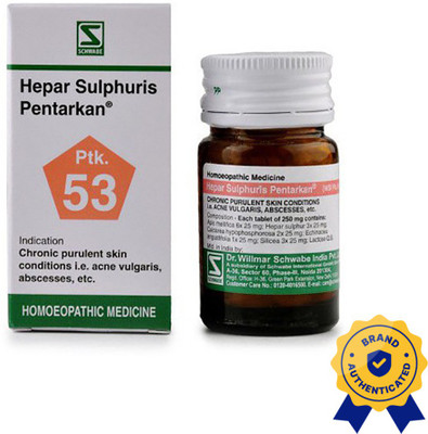 Dr.Willmar Schwabe India Hepar Sulphuris Pentarkan Tablets(2 x 20)