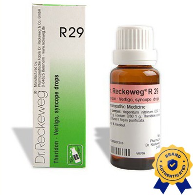 Dr. Reckeweg R29-Vertigo, Syncope Drops(3 x 22)