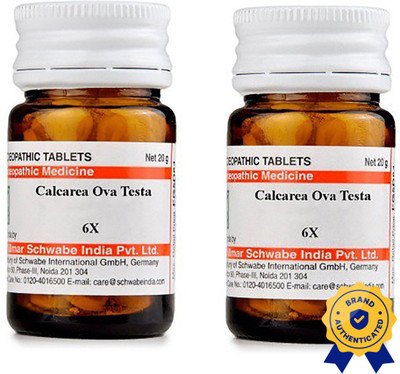 Dr.Willmar Schwabe India Calcarea Ova Testa 6X Tablets(2 x 20 g)