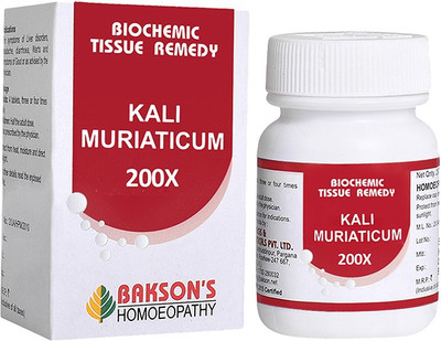 Bakson's Homoeopathy Kali Muriaticum 200X Tablets(250 Units)