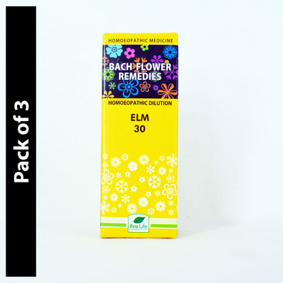 New Life Laboratories Bach Flower Remedies Elm 30 30 Dilution(3 x 30 ml)