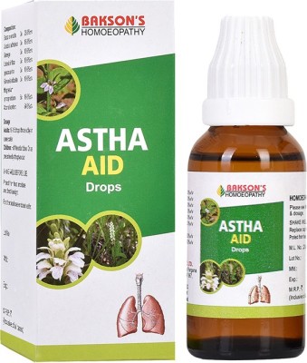 Bakson's Homoeopathy Astha Aid Drops(4 x 30 ml)