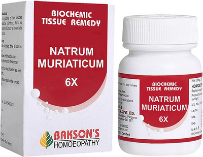 Bakson's Homoeopathy Natrum Muriaticum 6X Tablets(250 Units)