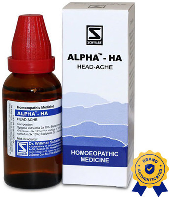 Dr.Willmar Schwabe India Alpha - HA Head - Ache Liquid(3 x 20 ml)