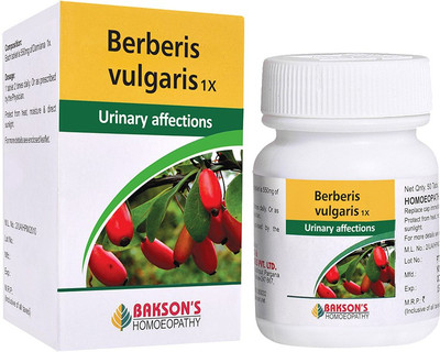 Bakson's Homoeopathy Berberis Vulgaris 1X Tablets(50 Units)