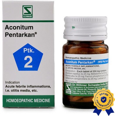 Dr.Willmar Schwabe India Aconitum Pentarkan (Ptk 2) Tablets(5 x 20 g)