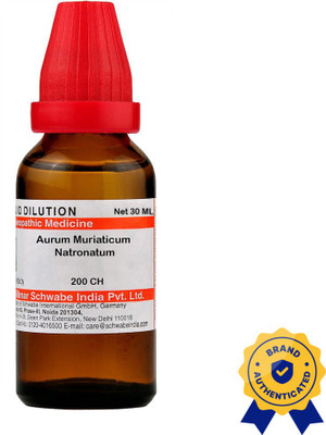 Dr.Willmar Schwabe India Aurum Muriaticum Natronatum 200 CH Dilution(2 x 30 ml)
