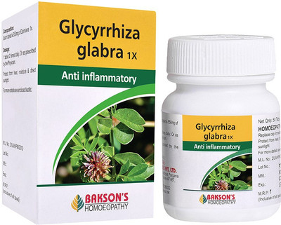 Bakson's Homoeopathy Glycyrrhiza Glabra 1X Tablets(50 Units)