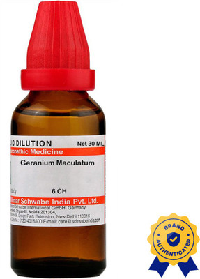 Dr.Willmar Schwabe India Geranium Maculatum 6 CH Dilution(2 x 30 ml)