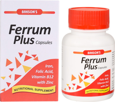 Bakson Ferrum Plus Nutritional Supplement Capsules(30 Units)