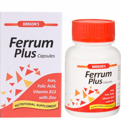 Bakson Ferrum Plus Nutritional Supplement Capsules(30 Units)