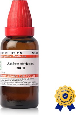 Dr.Willmar Schwabe India Acidum Nitricum 30CH Mother Tincture(3 x 30 ml)