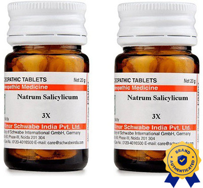 Dr.Willmar Schwabe India Natrum Salicylicum 3X Tablets(2 x 20 g)