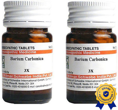 Dr.Willmar Schwabe India Barium Carbonica 3X Tablets(2 x 20 g)