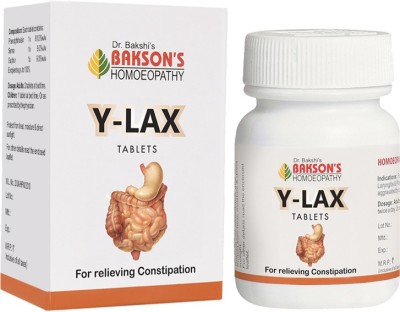 Bakson's Homoeopathy Y-Lax . Tablets(2 x 45 Units)