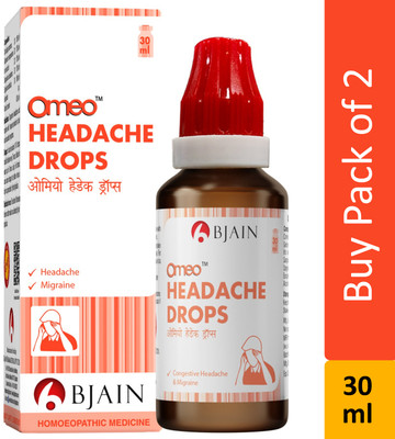 Bjain OMEO HEADACHE , Drops(2 x 30 ml)