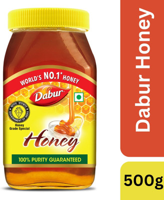Dabur 100% Pure World's No.1 Honey Brand with No Sugar Adulteration(500 g)