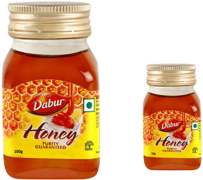 Dabur Pure HONEY Brand with No Sugar Adulteration 150G(100+50) (2 x 75 ml)(2 x 75 ml)