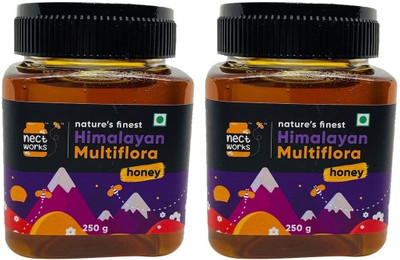 NectWorks Himalayan Multi Flora Honey,500g(2 x 250 g)