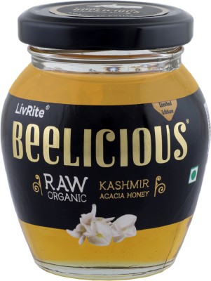 Beelicious Raw Organic Kashmir Acacia Honey & Himalayan Honey with Cardamom(2 x 250 g)