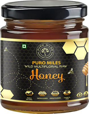 Puro Miles Raw Honey |Organic & Pure| Unprocessed and Unpasteurized | Forest Honey(250 g)