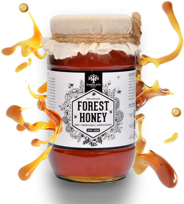 Vanalaya Forest Raw Honey Unprocessed Unpasteurized Pure natural organic honey for weight loss(500 g)