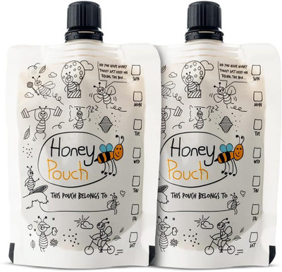 HoneyAllDay Honey All Day - Raw Honey Pouch Pack of 2 (70 gm Each)(2 x 70 g)