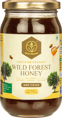 Shiva Organic Wild Forest Honey - NPOP Organic Certified Natural Pure No Added Sugar(500 g)