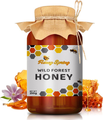 Honey Spring Honey Sping 250gm Wild Forest -Organic Raw Unprocessed Pure Without sugar Honey(500 g)