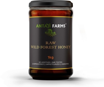 ANTAJI FARMS Unpasteurized SMR tested Raw Wild Forest Honey( Pack of1,1KG)(1 kg)