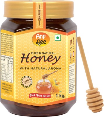 ANP BEE Raw Unpasteurized Pure Honey 1 KG Pack | NMR Tested I Unfiltered Honey(1 kg)