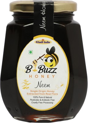bbuzz Neem Honey, Single Origin Honey Extracted from Real Flora(500 g)
