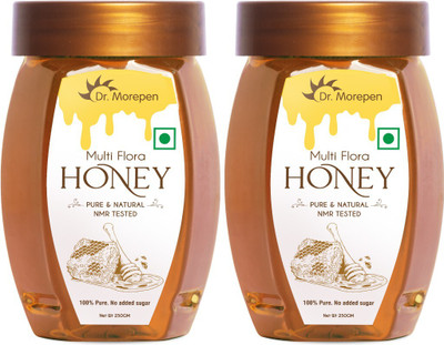 Dr. Morepen Natural & Pure Honey NMR Tested & No Sugar Adulteration Pack of 2 - 250g Each(2 x 250 g)